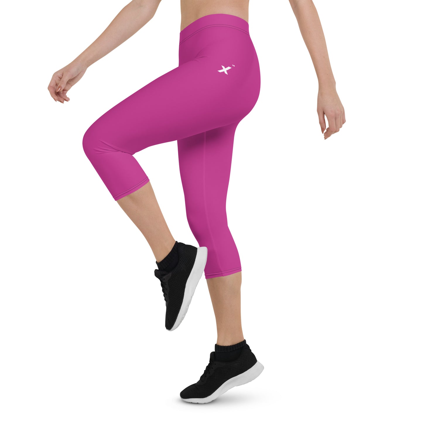 XPOLOX Pink Capri Leggings