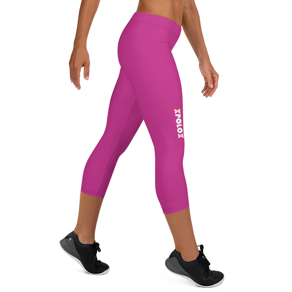 XPOLOX Pink Capri Leggings