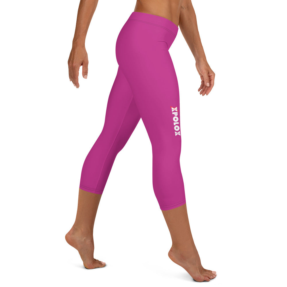 XPOLOX Pink Capri Leggings