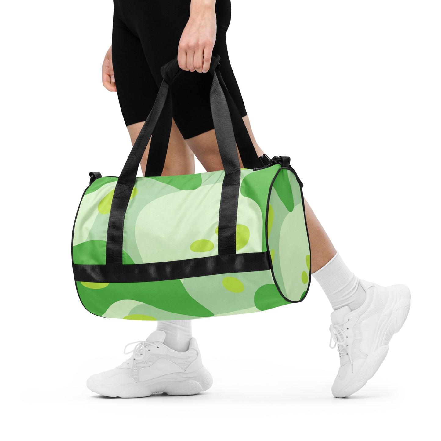 XPOLOX Green White gym bag