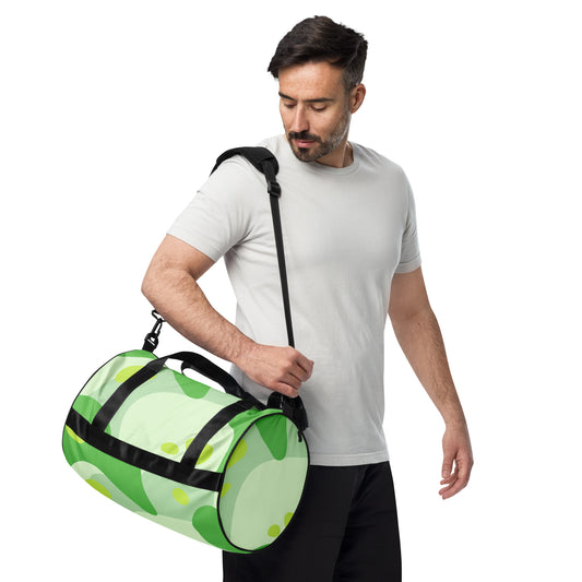 XPOLOX Green White gym bag