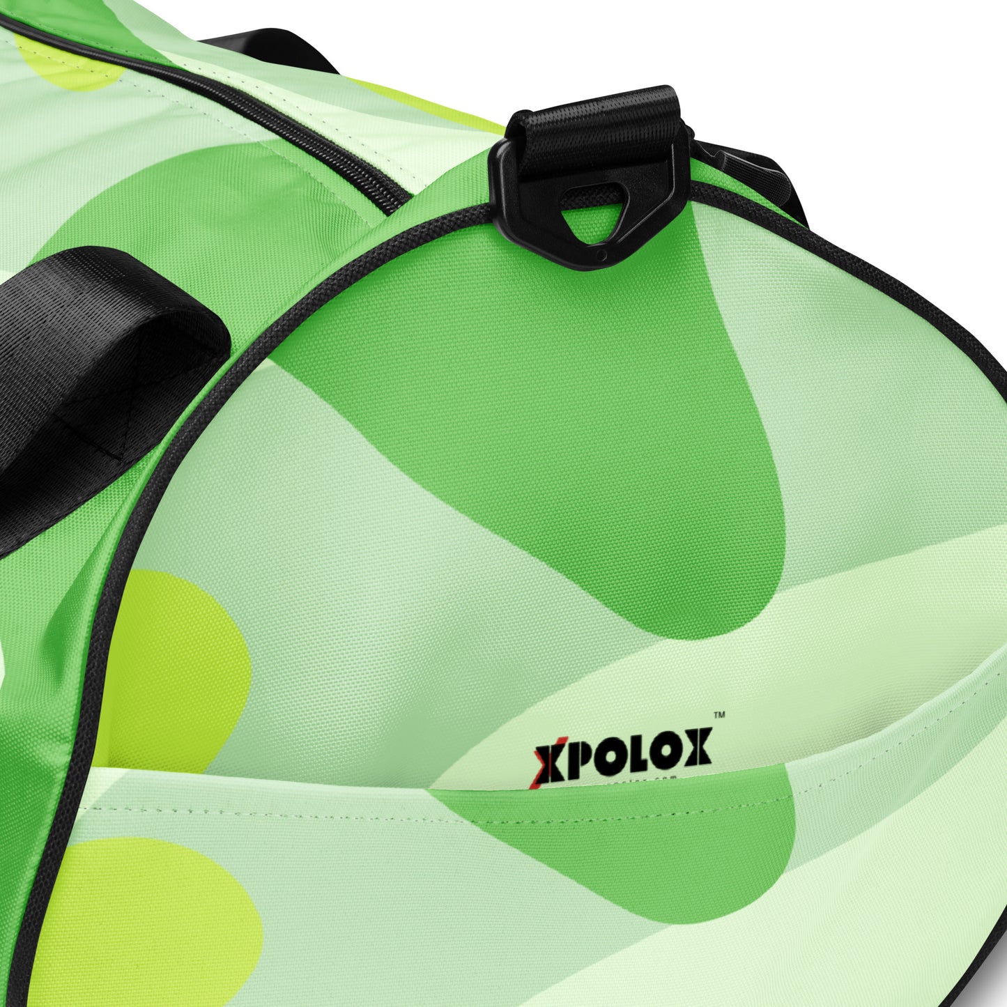 XPOLOX Green White gym bag