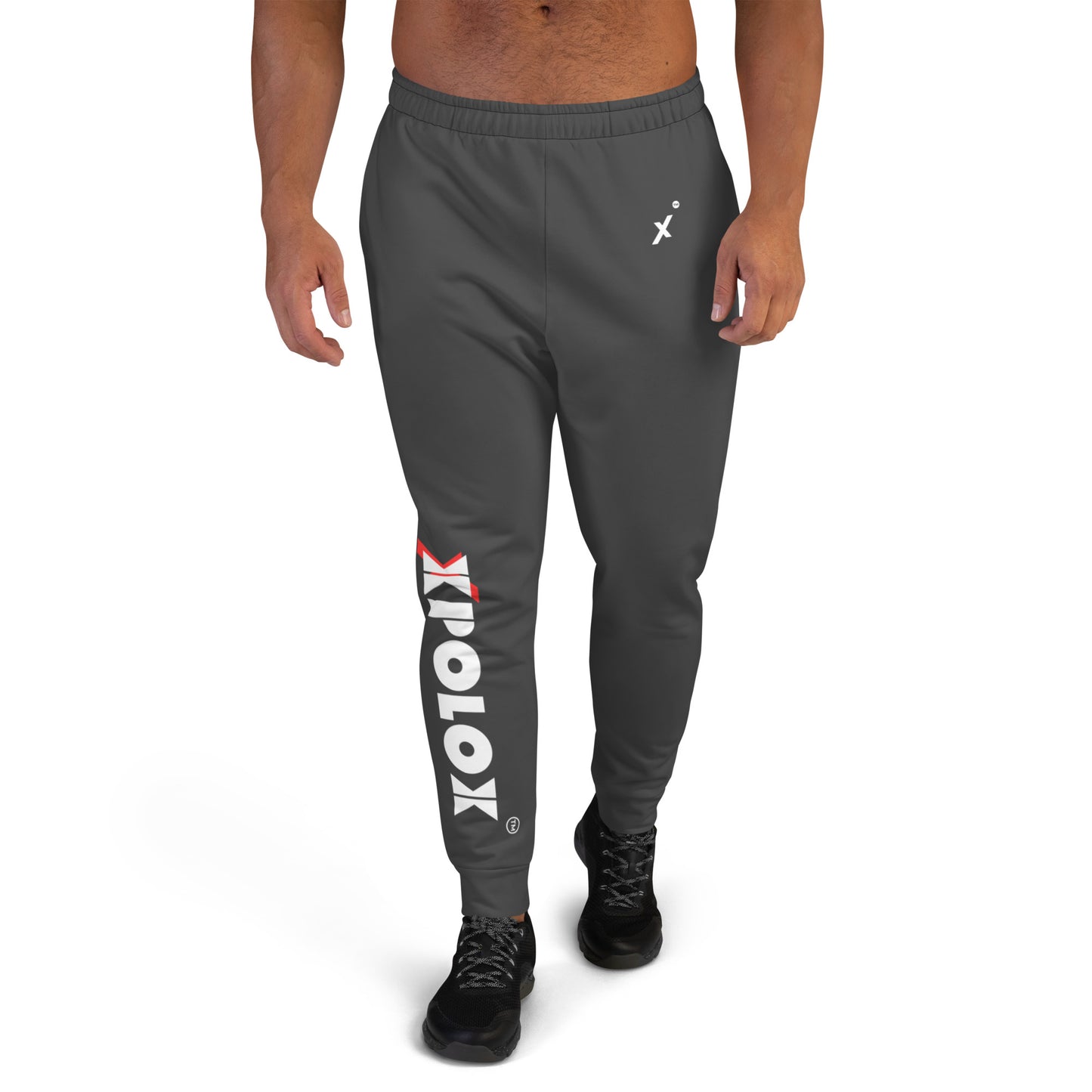 XPOLOX Black Men's Joggers