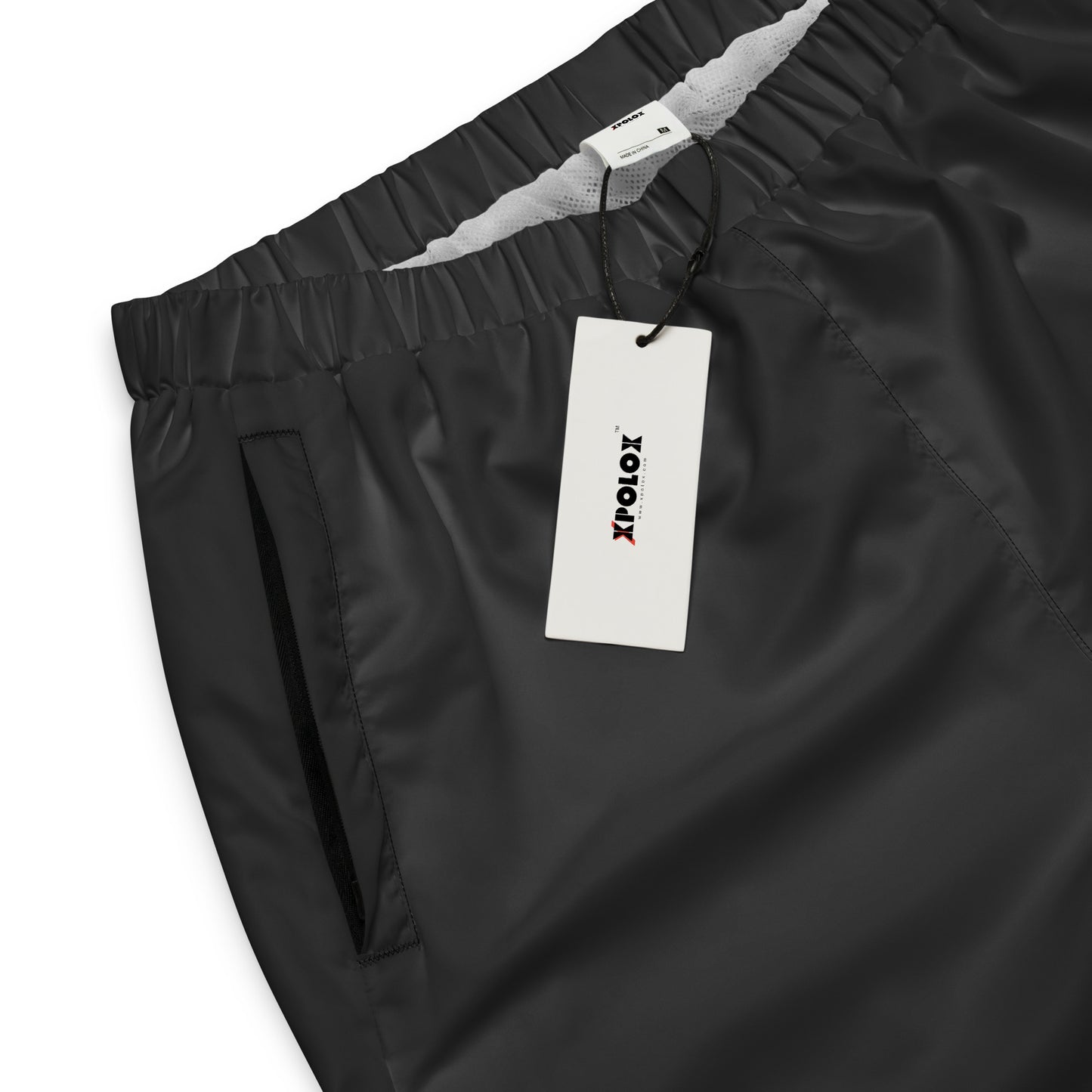 XPOLOX Black Unisex track pants