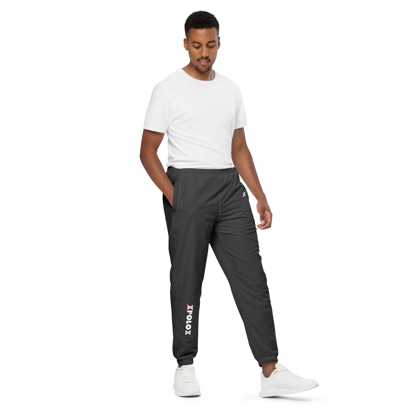 XPOLOX Black Unisex track pants