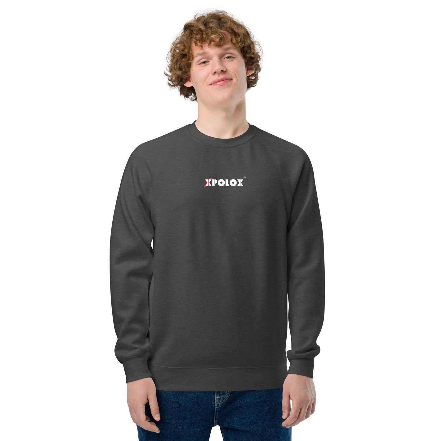 XPOLOX Men's  raglan sweatshirt