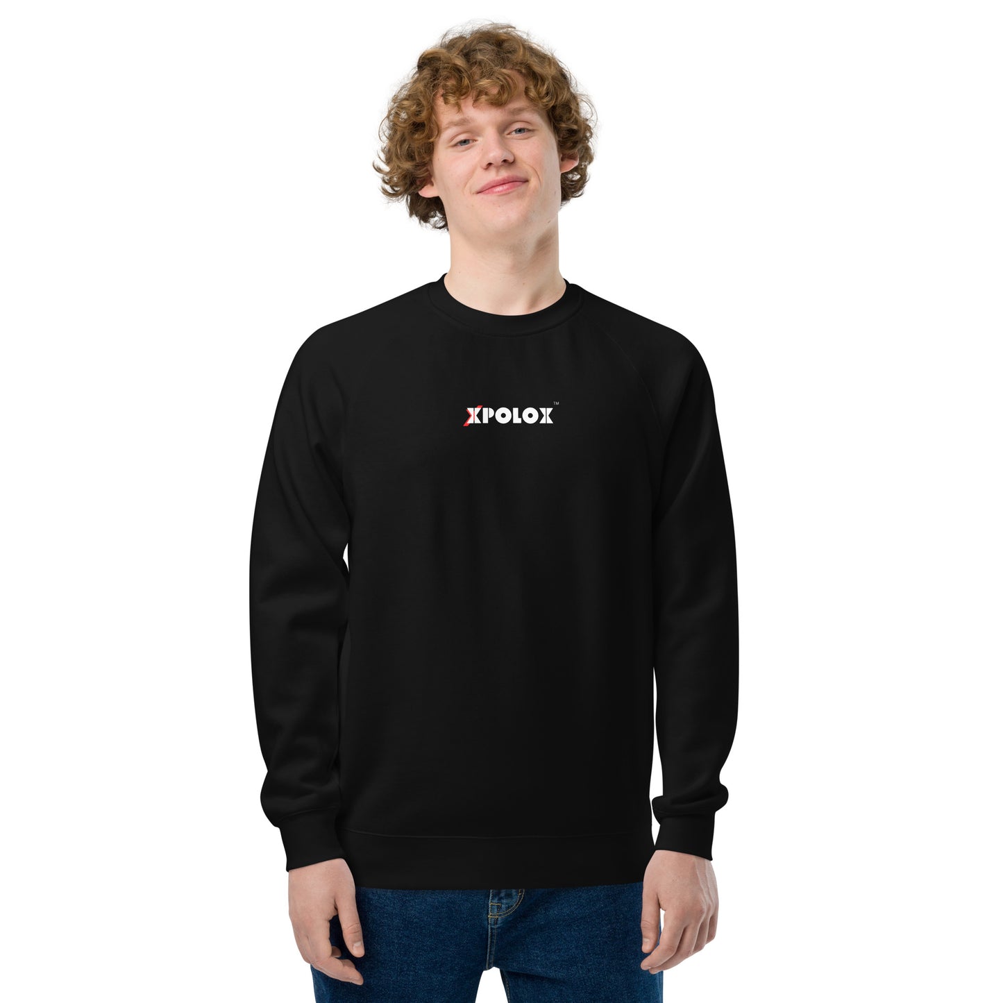 XPOLOX Men's  raglan sweatshirt