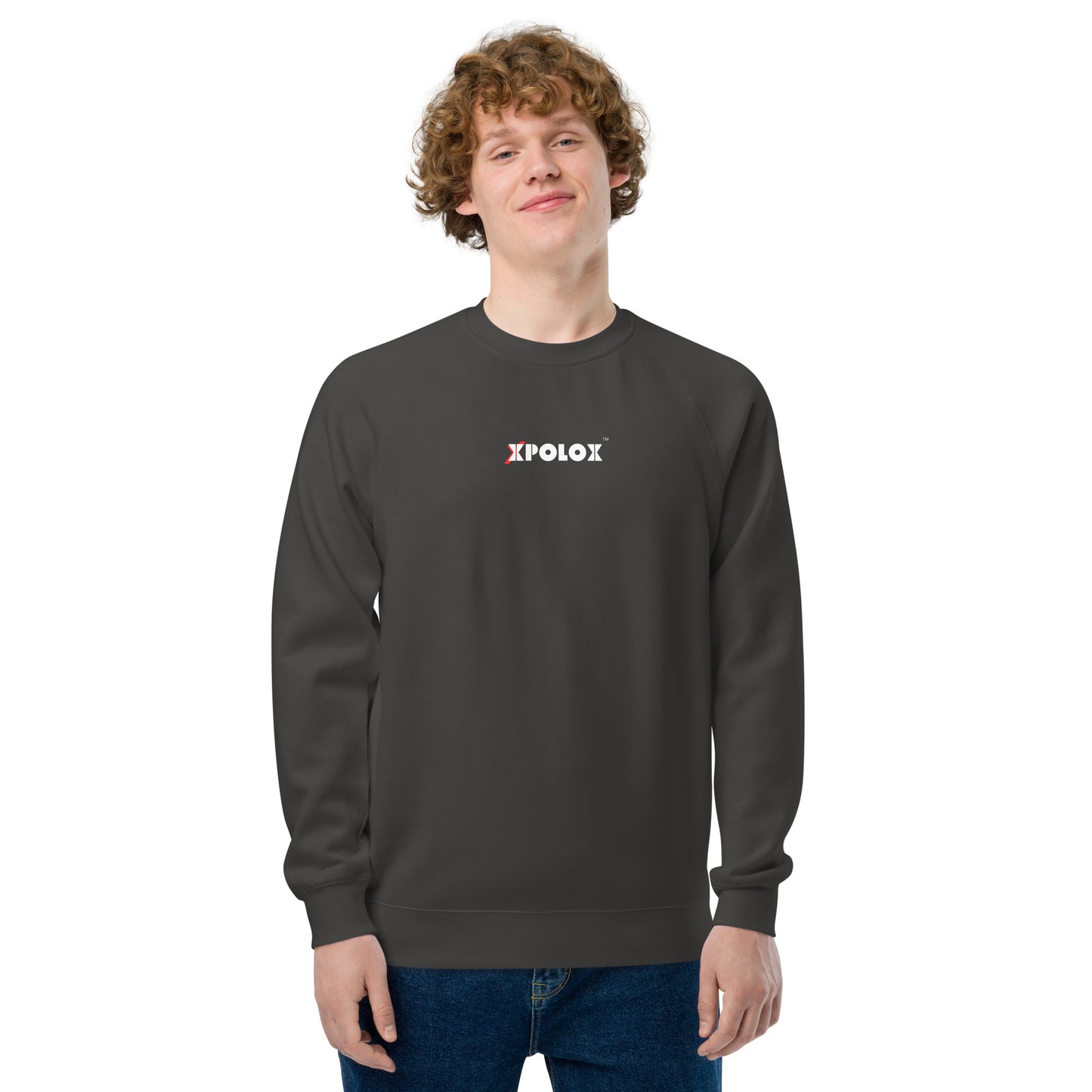 XPOLOX Men's  raglan sweatshirt