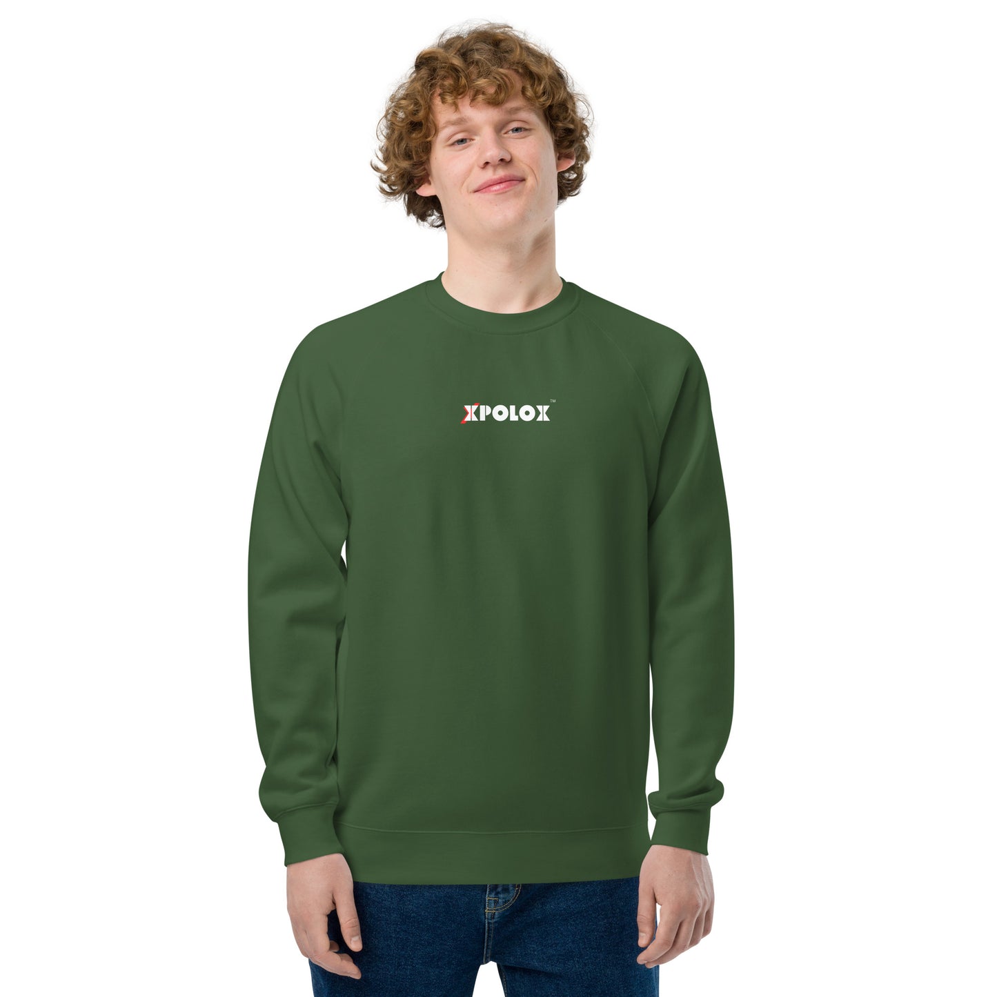 XPOLOX Men's  raglan sweatshirt