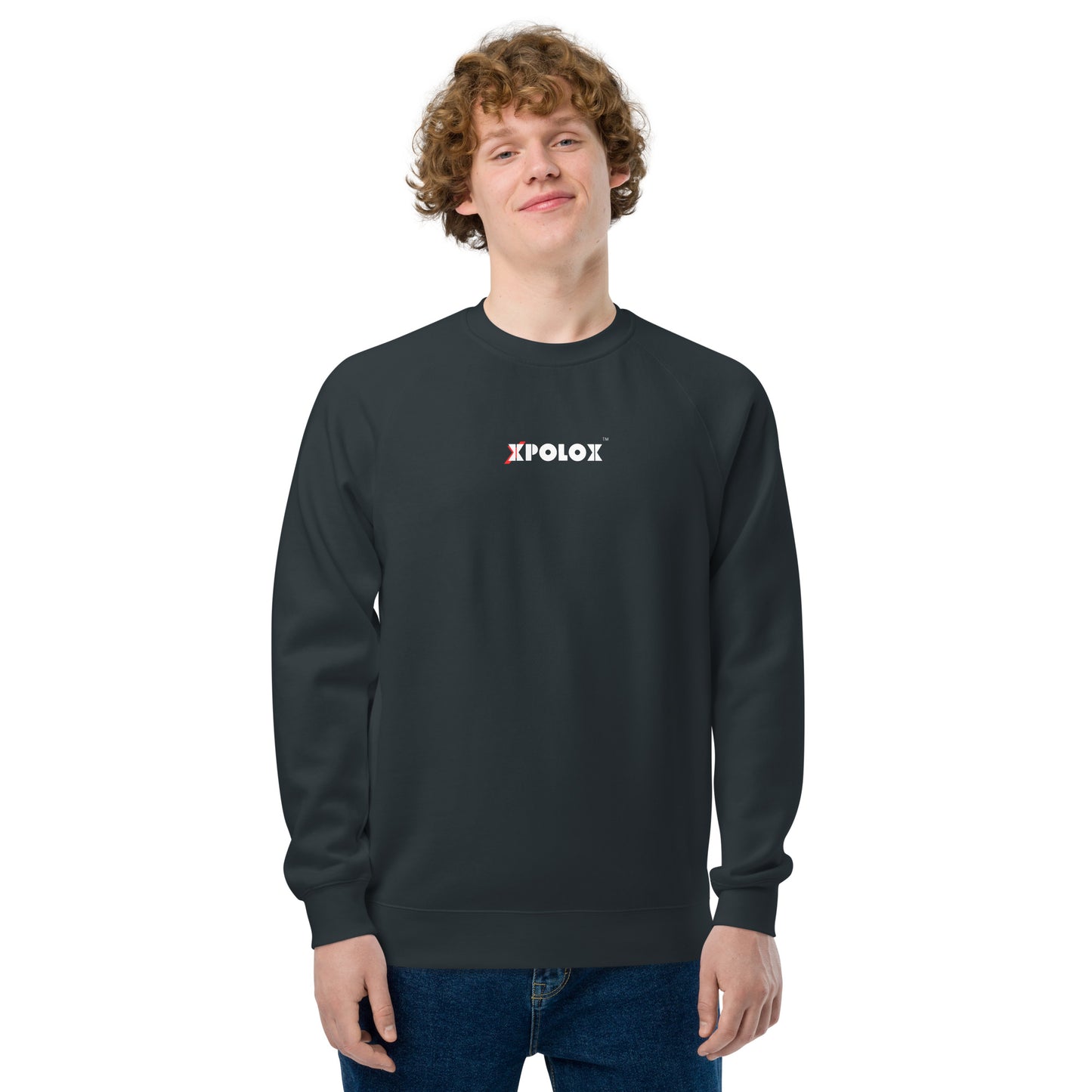 XPOLOX Men's  raglan sweatshirt