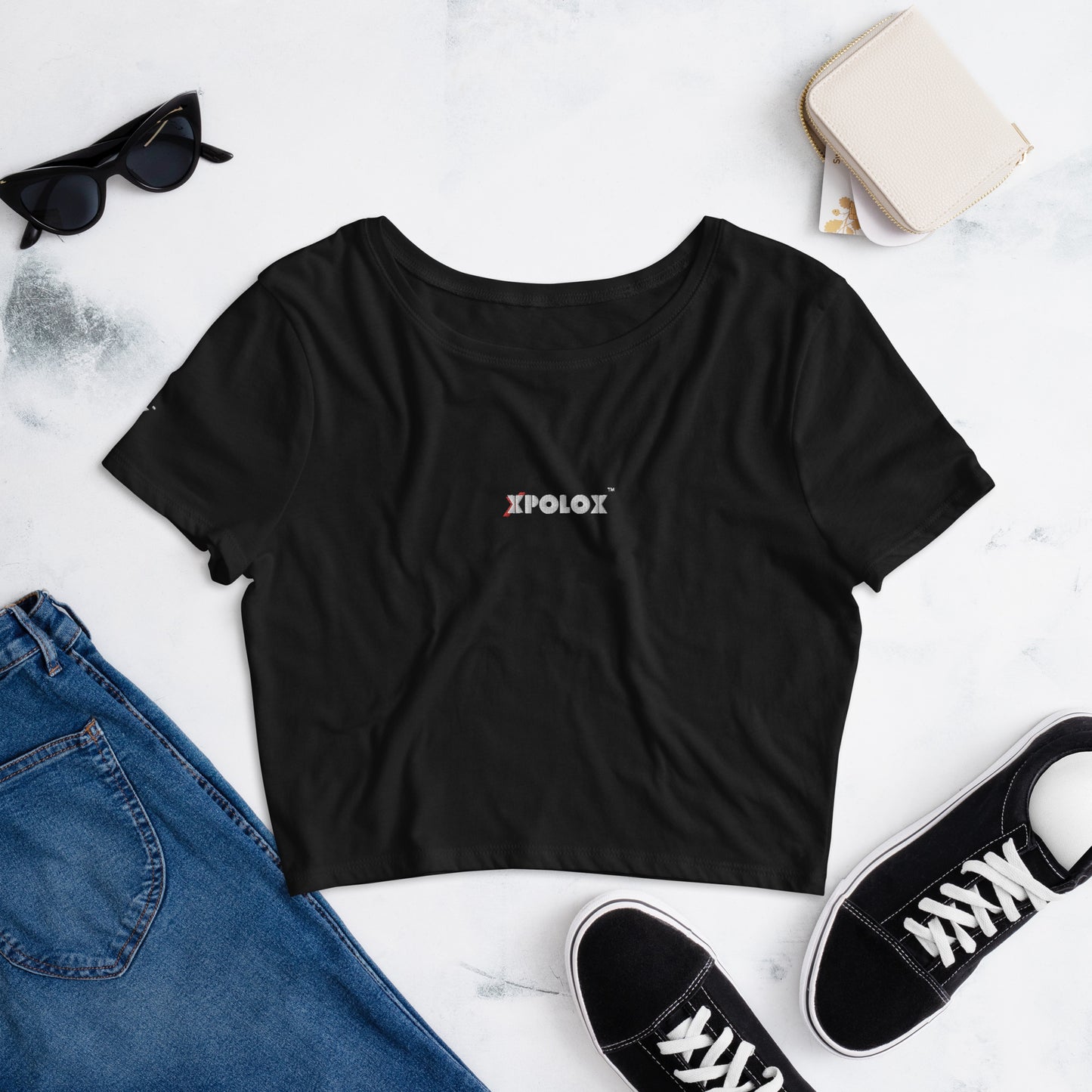 XPOLOX Women’s Crop Tee