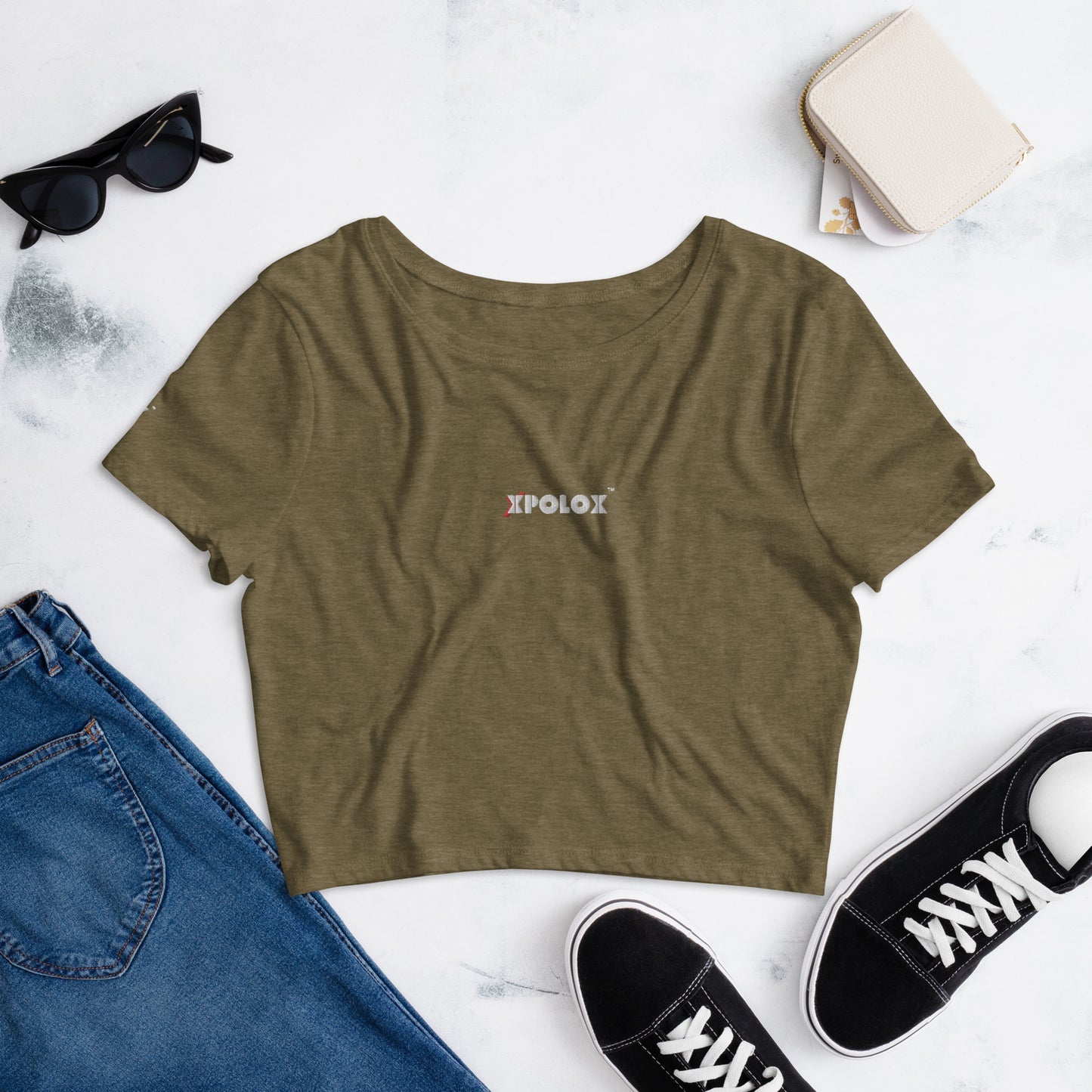 XPOLOX Women’s Crop Tee